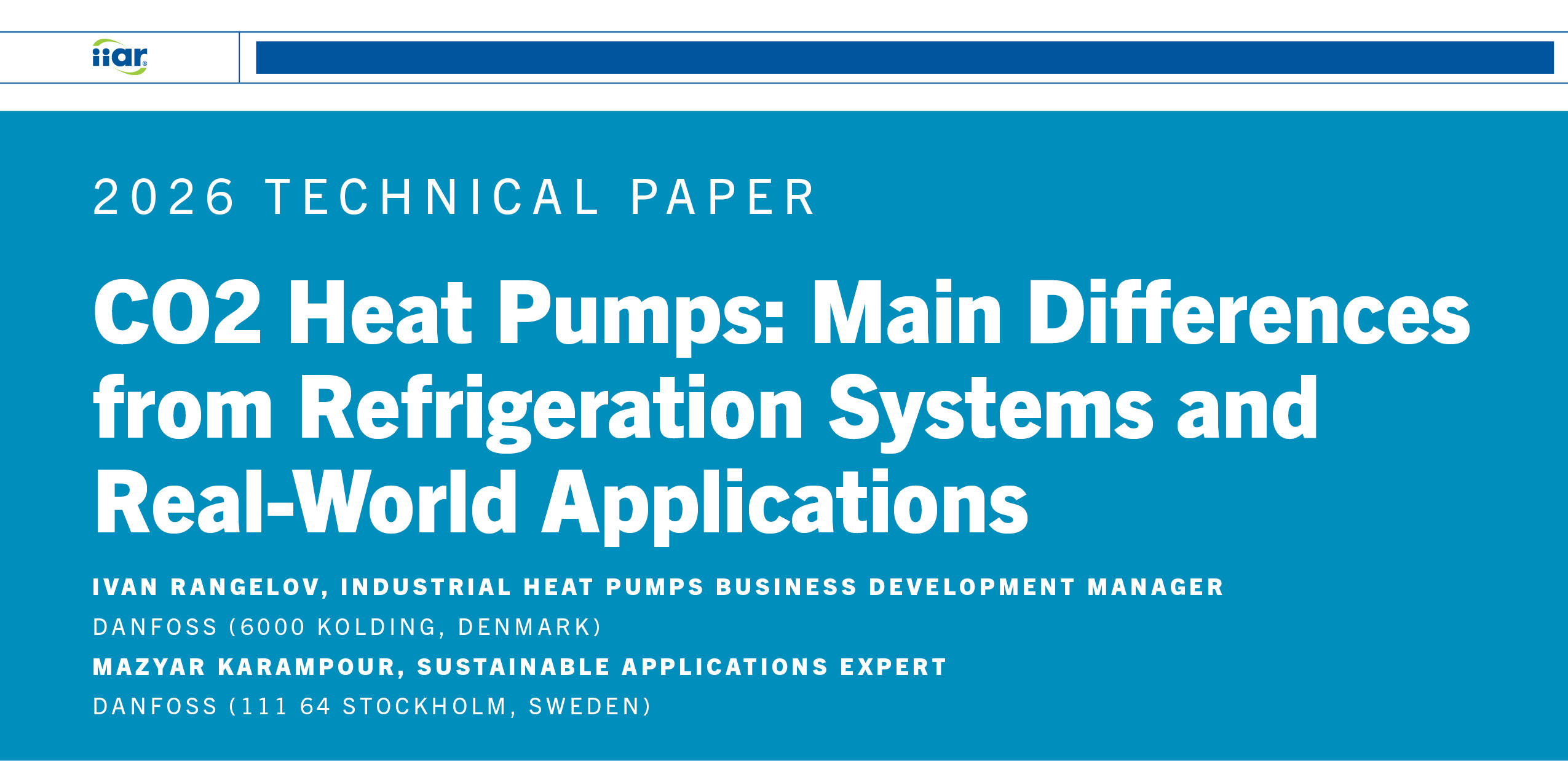 2026 Tech Paper: CO2 Heat Pumps: Main Differences from Refrigeration ...